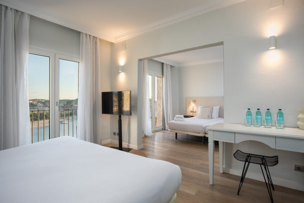 fotografía hotelera profesional de habitación de hotel