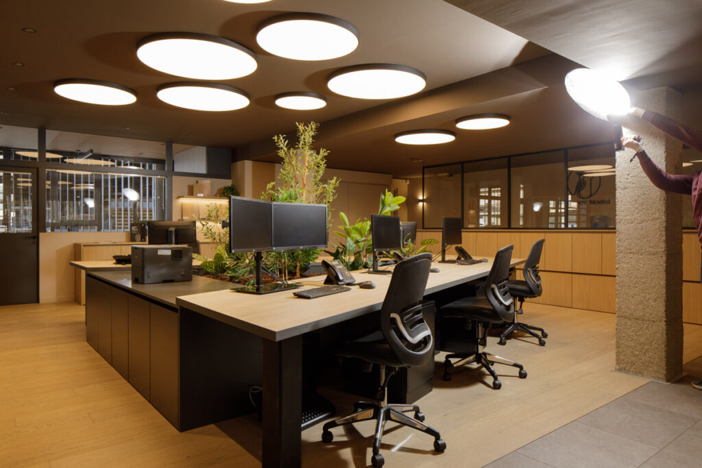 Ejemplo fotografía con luz artificial en fotografía de arquitectura